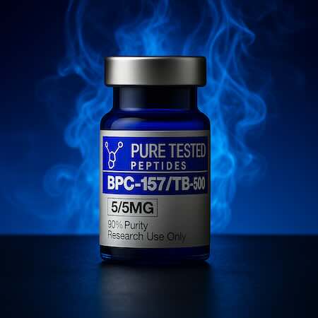 bpc 157 and tb 500 research peptide bottle