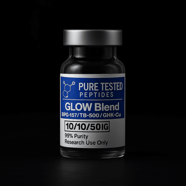 GLOW Blend - BPC-157 / TB-500 / GHK-Cu Blend - 70mg (10mg / 10mg / 50mg)