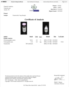 Tesamorelin purity test