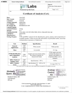 Ipamorelin 10mg purity 